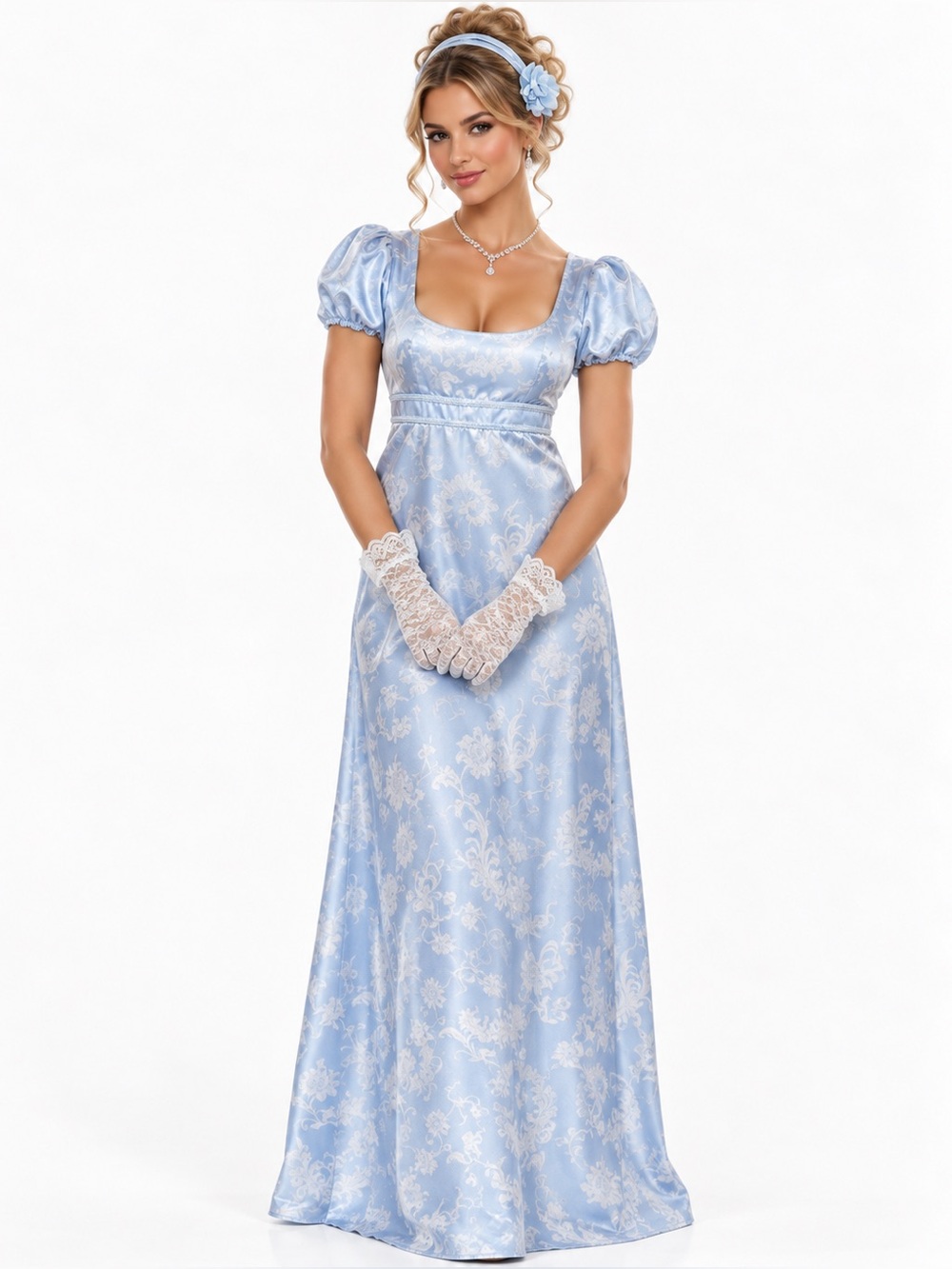 NWT Costume Culture By Franco Women's Regency Satin Duchess Dress Size: Medium